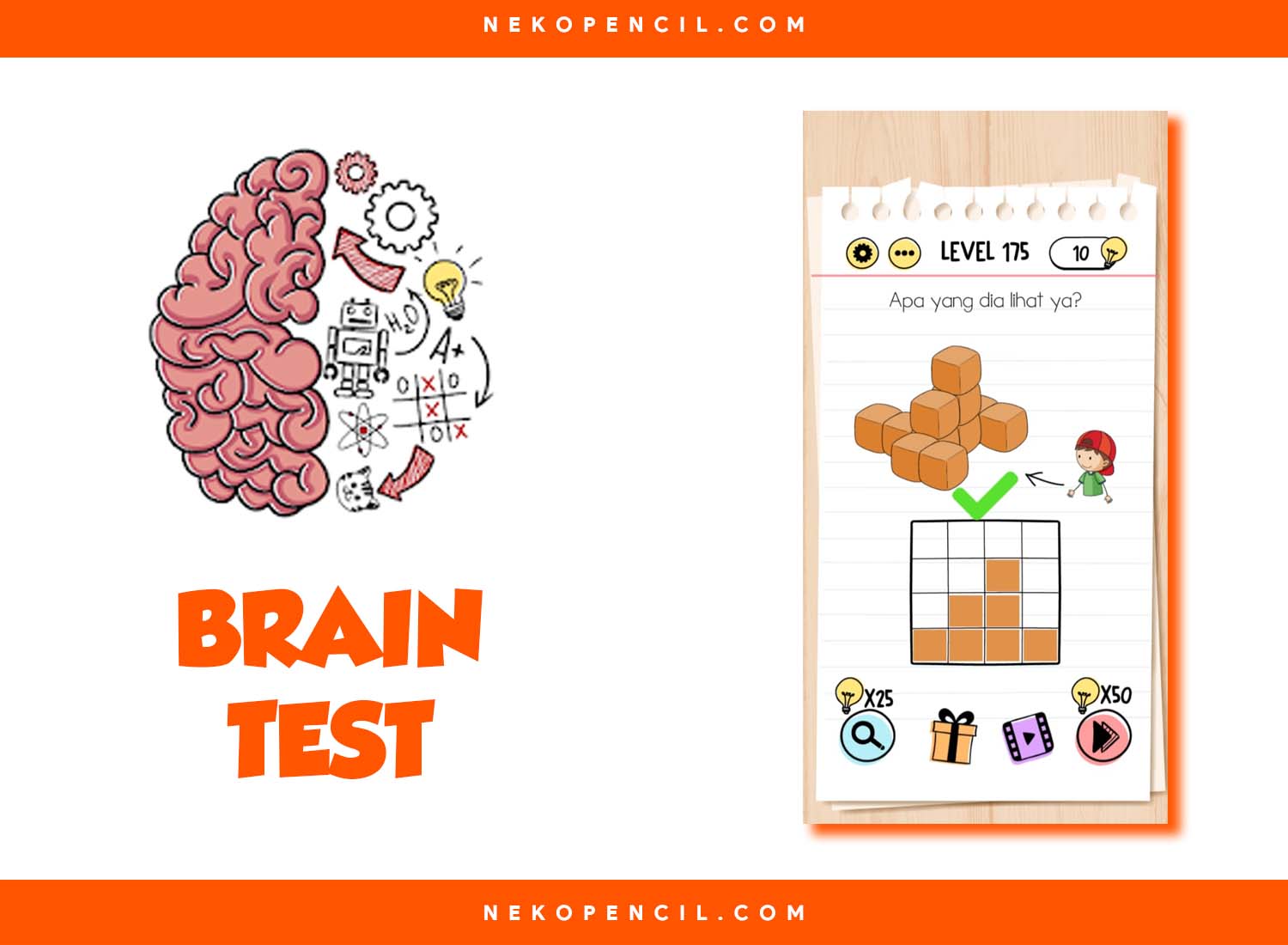 Jawaban Brain Test Level 1-33!!